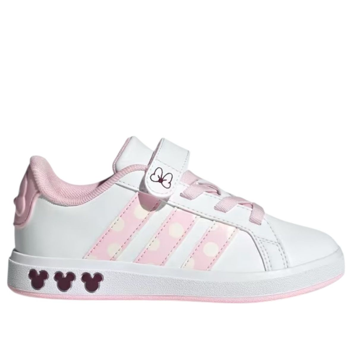 (GS) adidas x Disney Minnie Mouse Grand Court 'Cloud White Clear Pink' JR8134