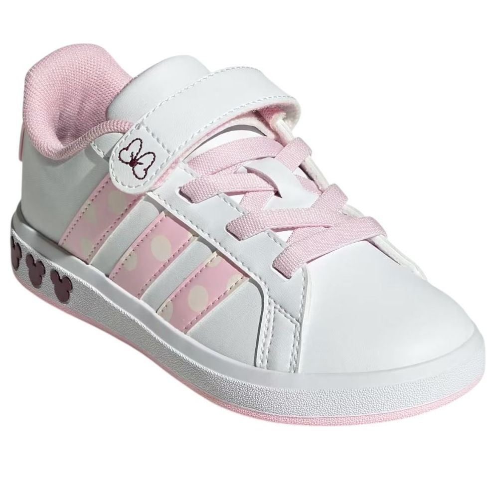 (GS) adidas x Disney Minnie Mouse Grand Court 'Cloud White Clear Pink' JR8134