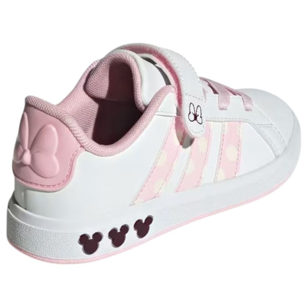 (GS) adidas x Disney Minnie Mouse Grand Court 'Cloud White Clear Pink' JR8134