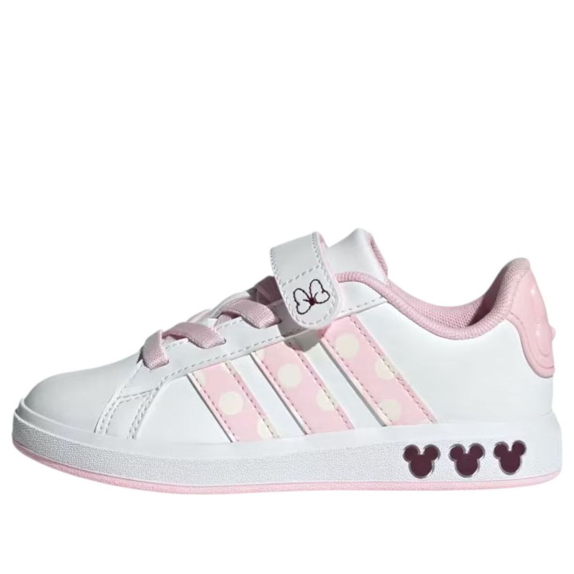 (GS) adidas x Disney Minnie Mouse Grand Court 'Cloud White Clear Pink' JR8134