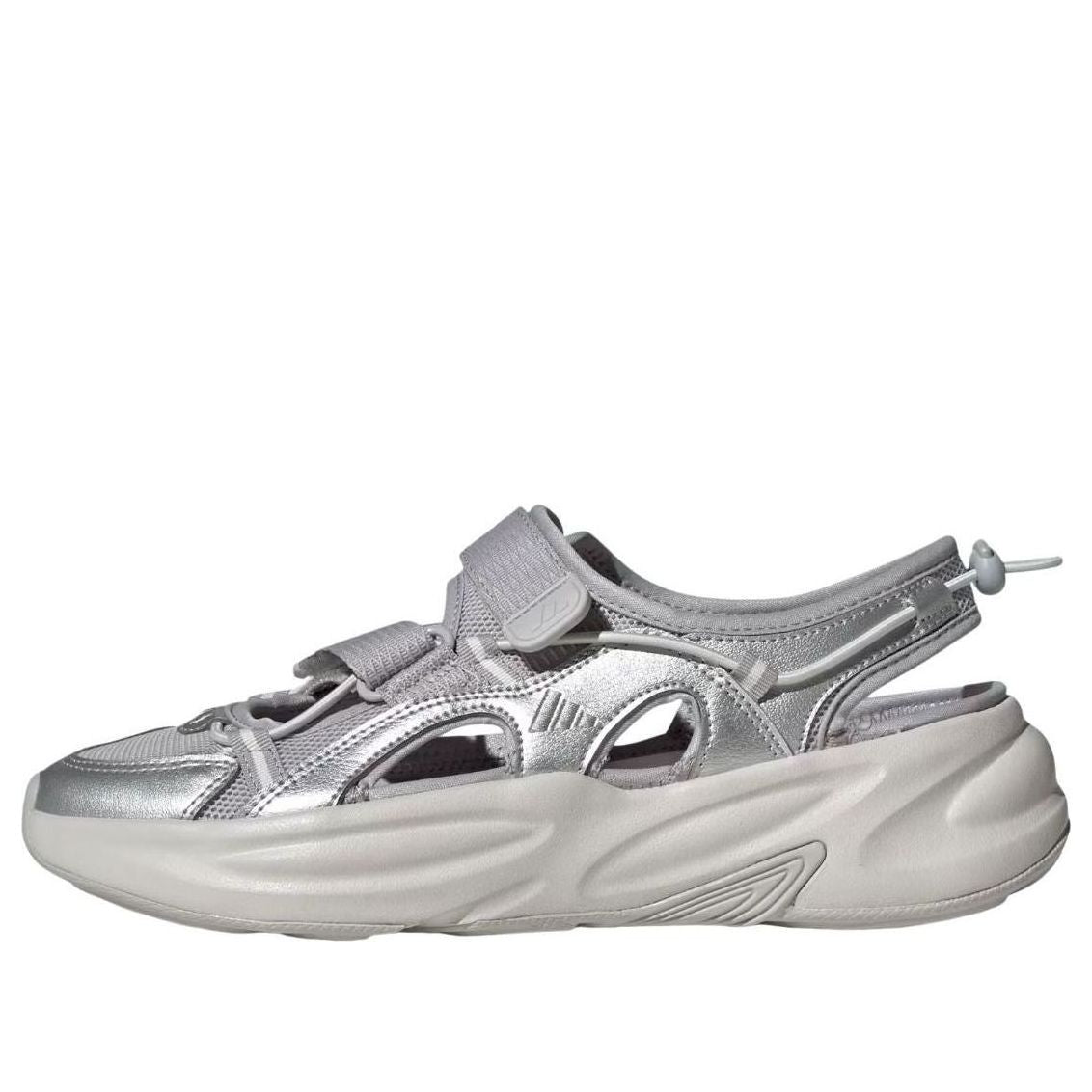 (WMNS) adidas Ozwave Sandals 'Grey Silver Metallic' JS4580