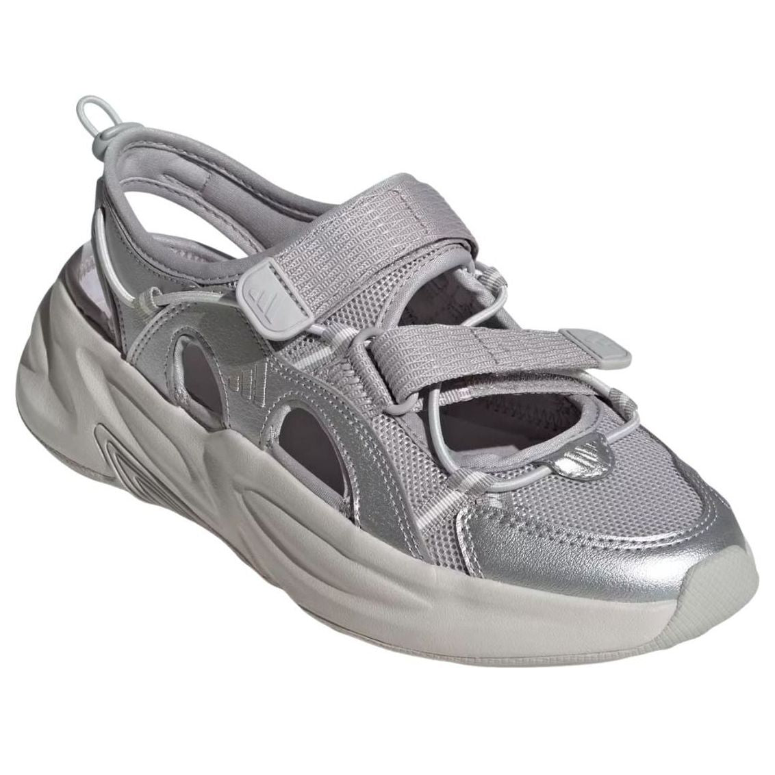 (WMNS) adidas Ozwave Sandals 'Grey Silver Metallic' JS4580