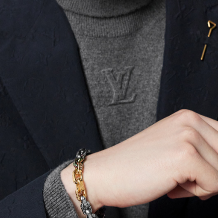 LOUIS VUITTON Metal Bracelets Men's Multicolor