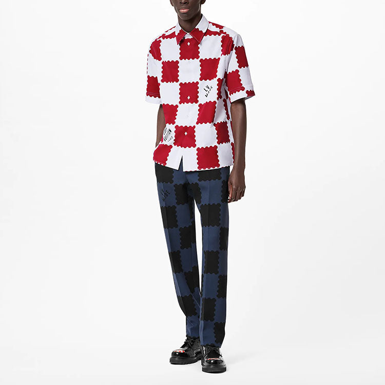 LOUIS VUITTON Shirt Men's Red White