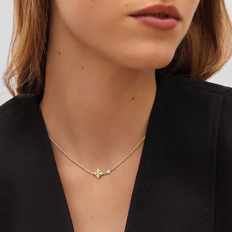 LOUIS VUITTON Idylle Blossom Pendant Yellow Gold And Diamond
