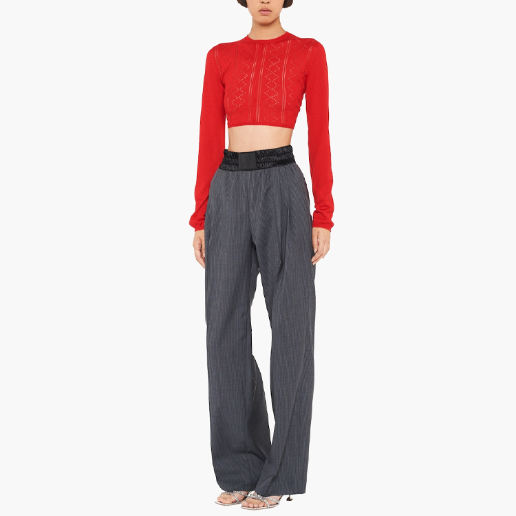 MIU MIU SS22 Slim Fit Sweater Women's Red