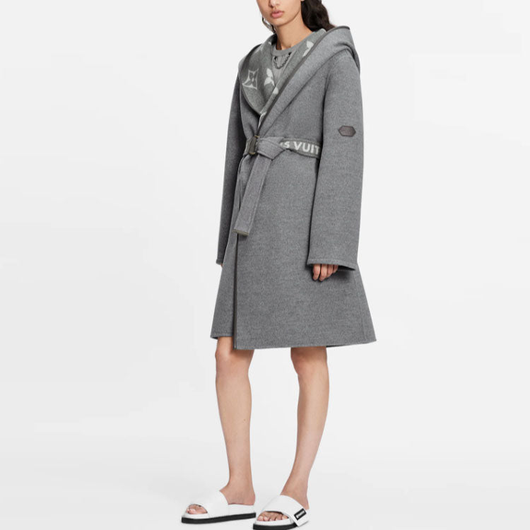 LOUIS VUITTON Coat Women's Gray