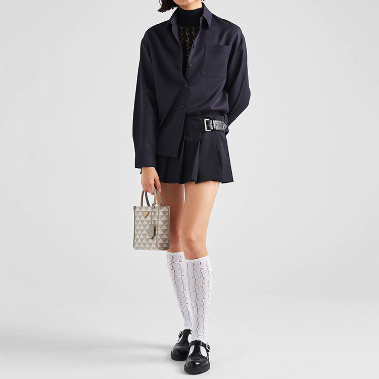 PRADA FW22 Half-Length Skirt Women's Black