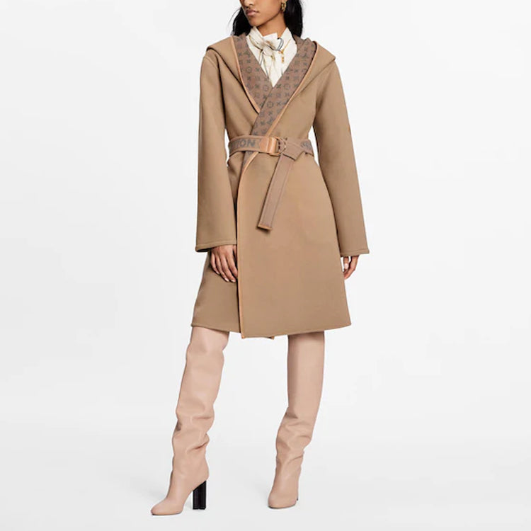 LOUIS VUITTON Coat Women's Camel
