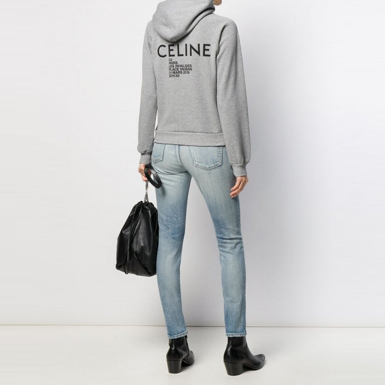 CELINE Sweatshirts Women's Light Gray