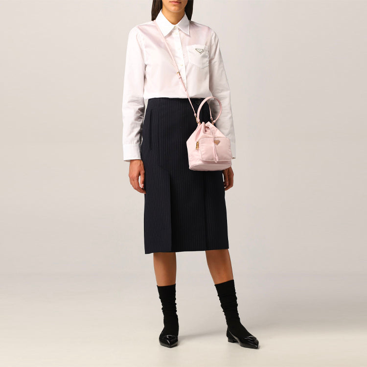 PRADA Casual Long Skirt Women's Dark Blue