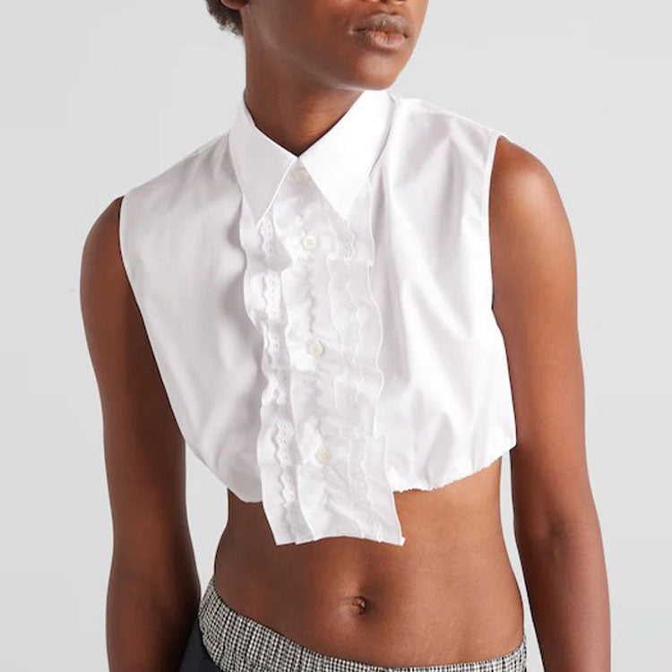 PRADA Crop Tops Women's White