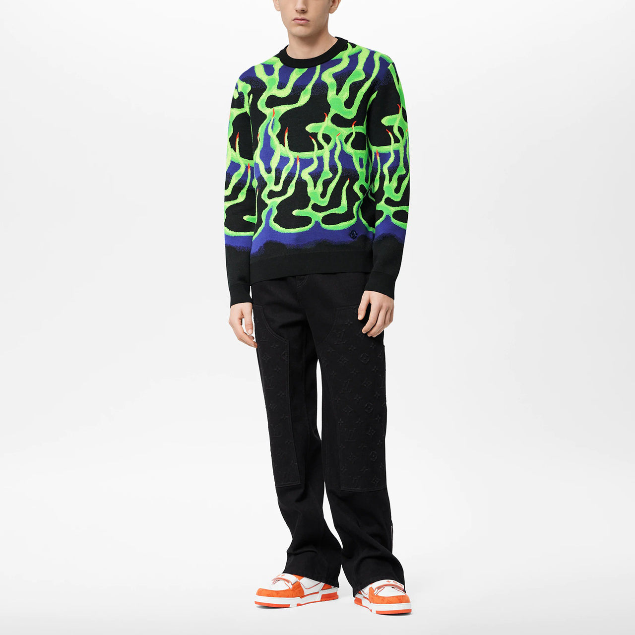 LOUIS VUITTON New Quarterly Products Of LV FW22 Sweater Men's Multicolor