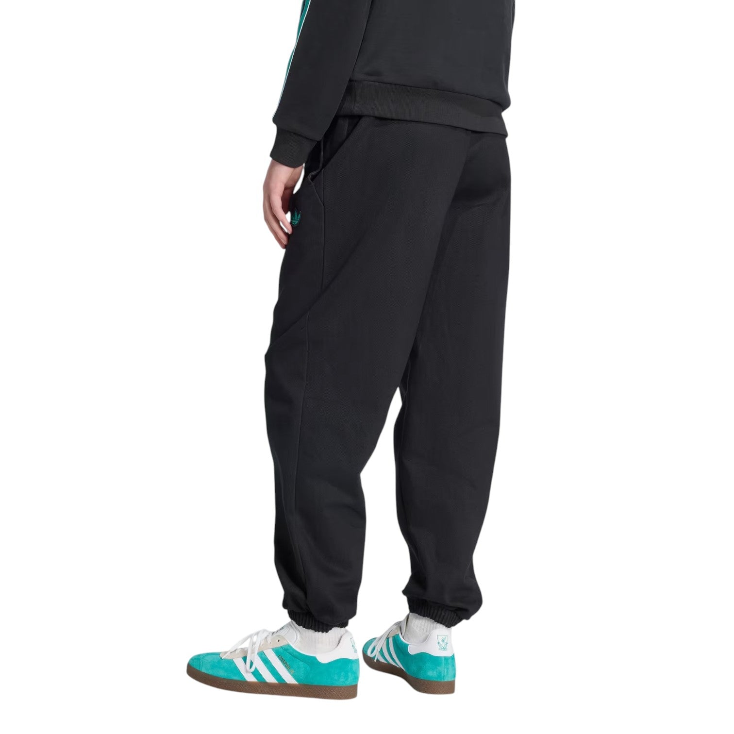 adidas Liverpool FC Terrace Icons Drill Pants 'Black Sea Green' JW5467