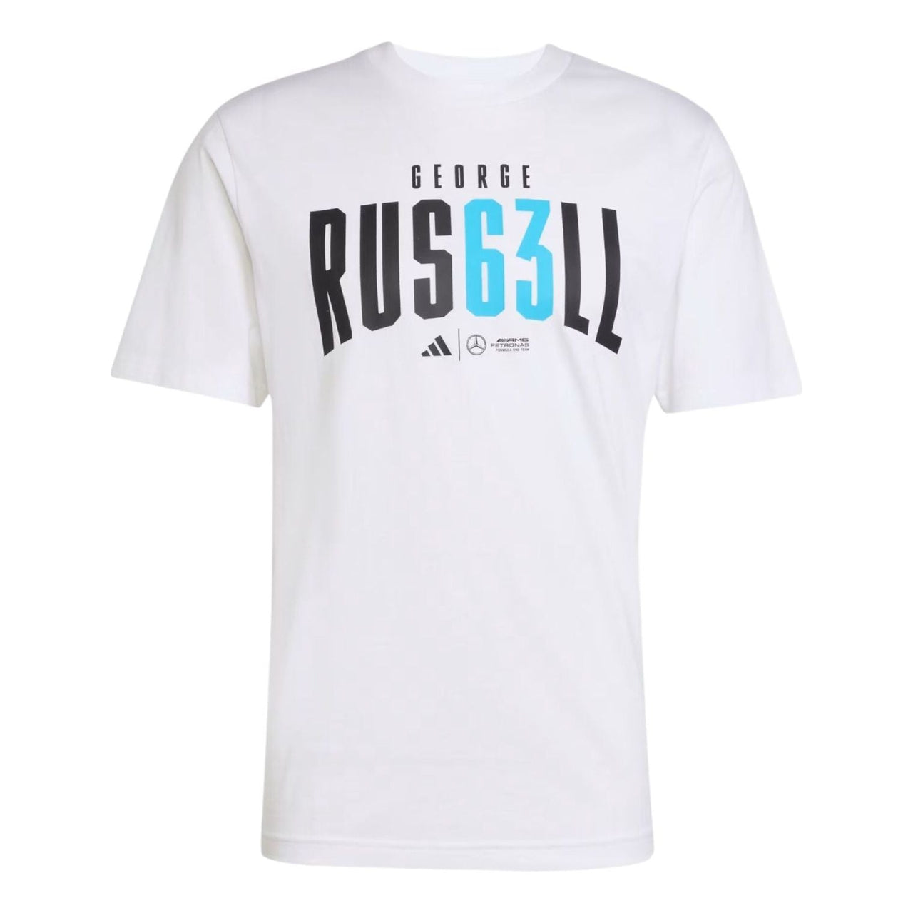adidas x Mercedes x George Russell T-Shirt Asia Sizing 'White' JZ8906
