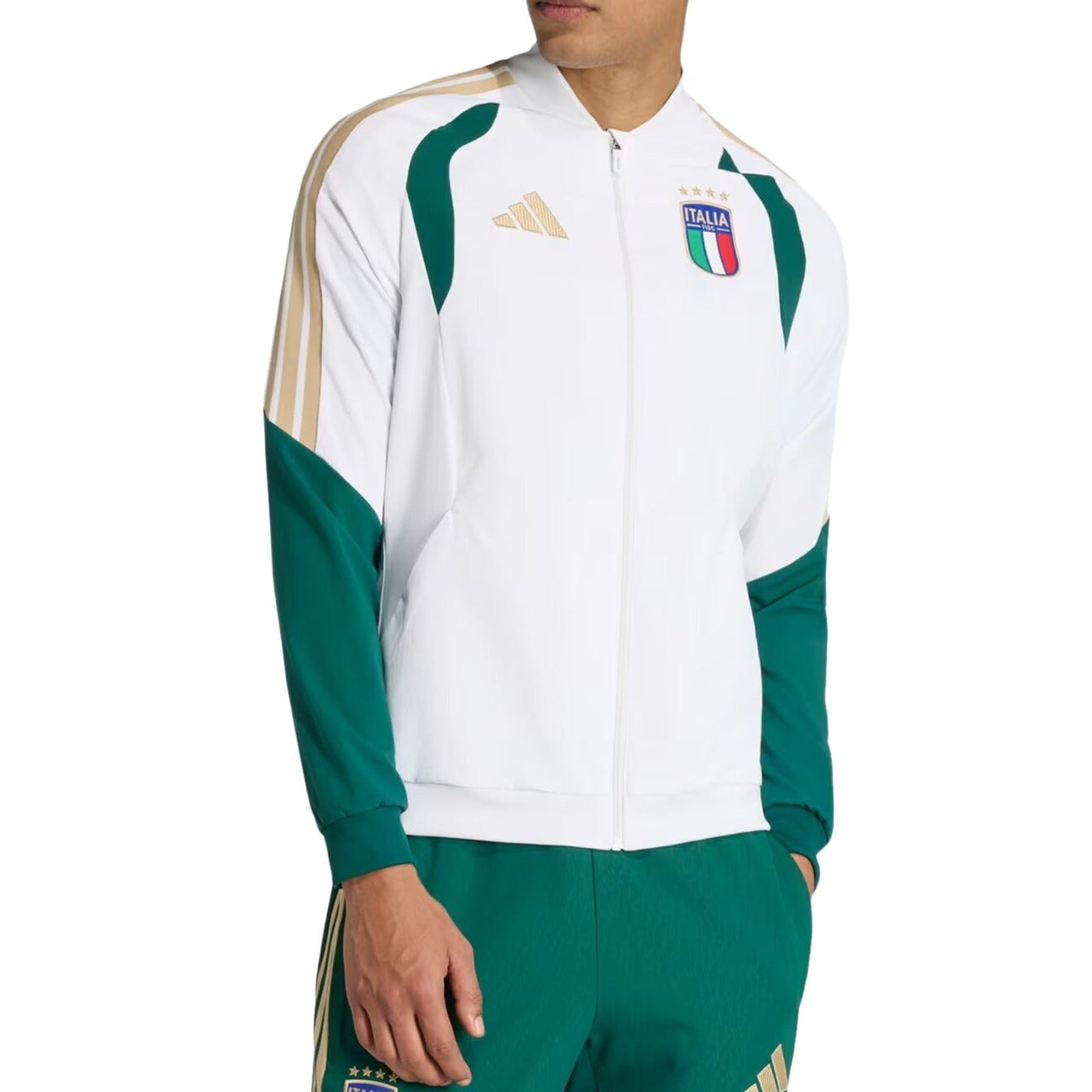 adidas Italy 26 Tiro Presentation Jacket 'White' JZ9370