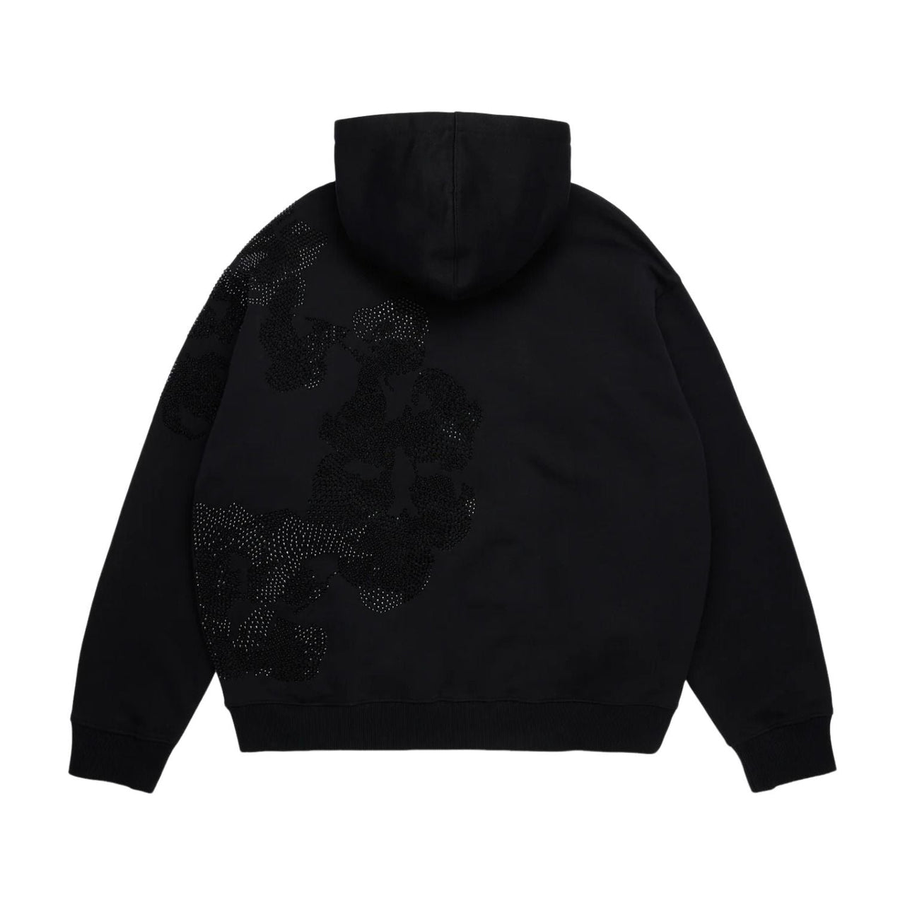 Denim Tears Biggie Rhinestone Cotton Wreath Hoodie 'Black' SS26THD14312434