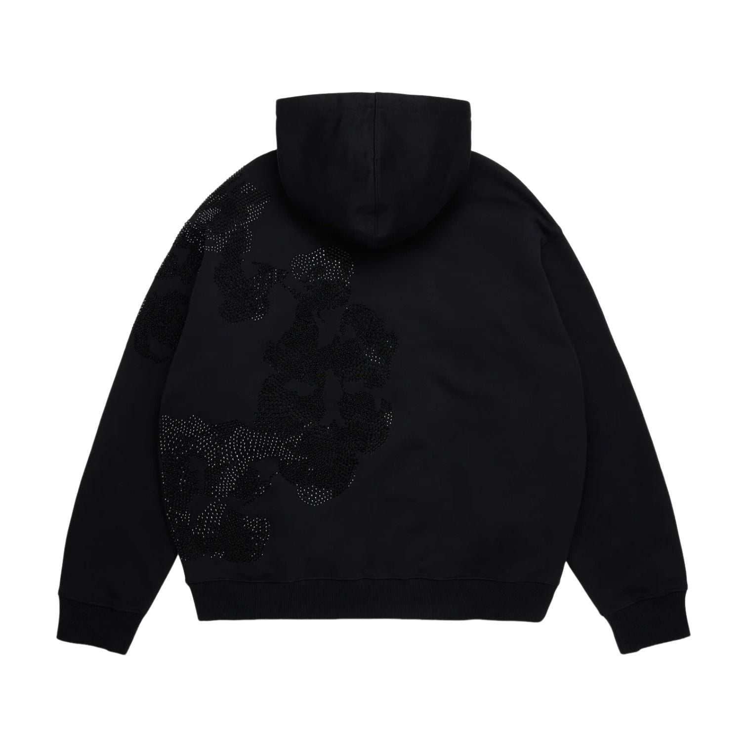 Denim Tears Biggie Rhinestone Cotton Wreath Hoodie 'Black' SS26THD14312434