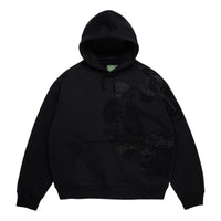 Denim Tears Biggie Rhinestone Cotton Wreath Hoodie 'Black' SS26THD14312434