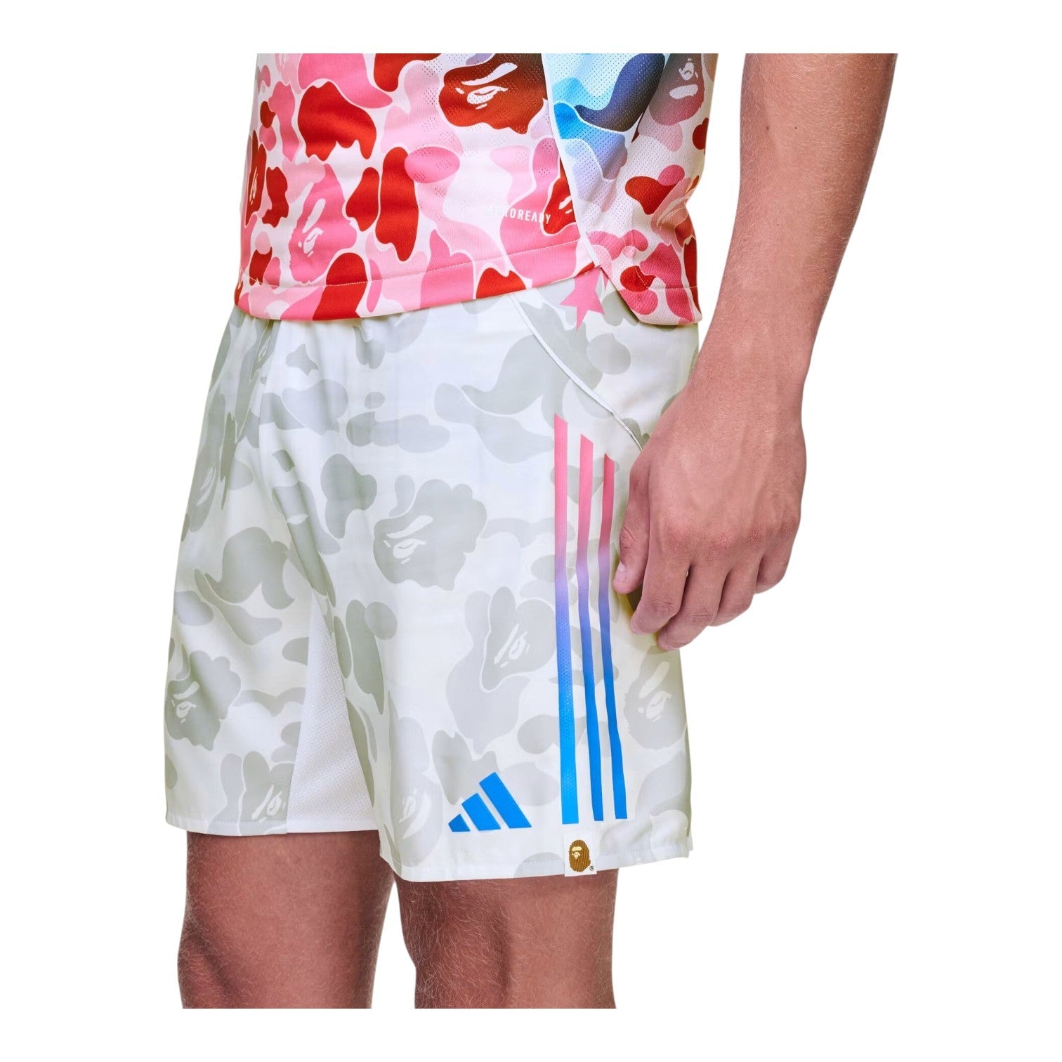 adidas x BAPE FB Slim-Fit Shorts 'White' KB2205