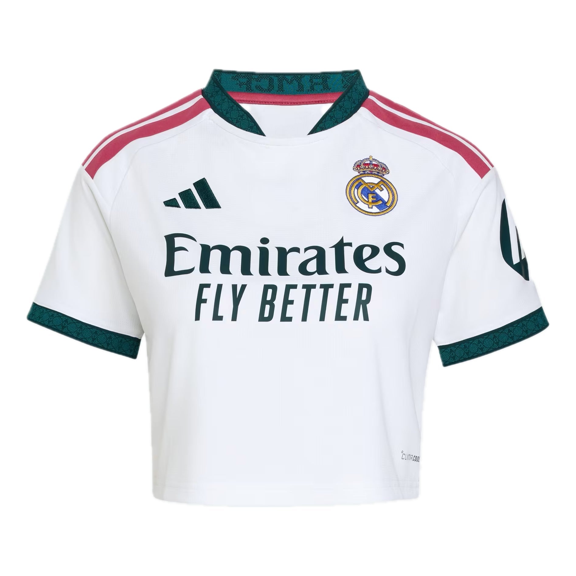 (WMNS) adidas Real Madrid 26/27 Home Cropped Jersey 'White' KC4237