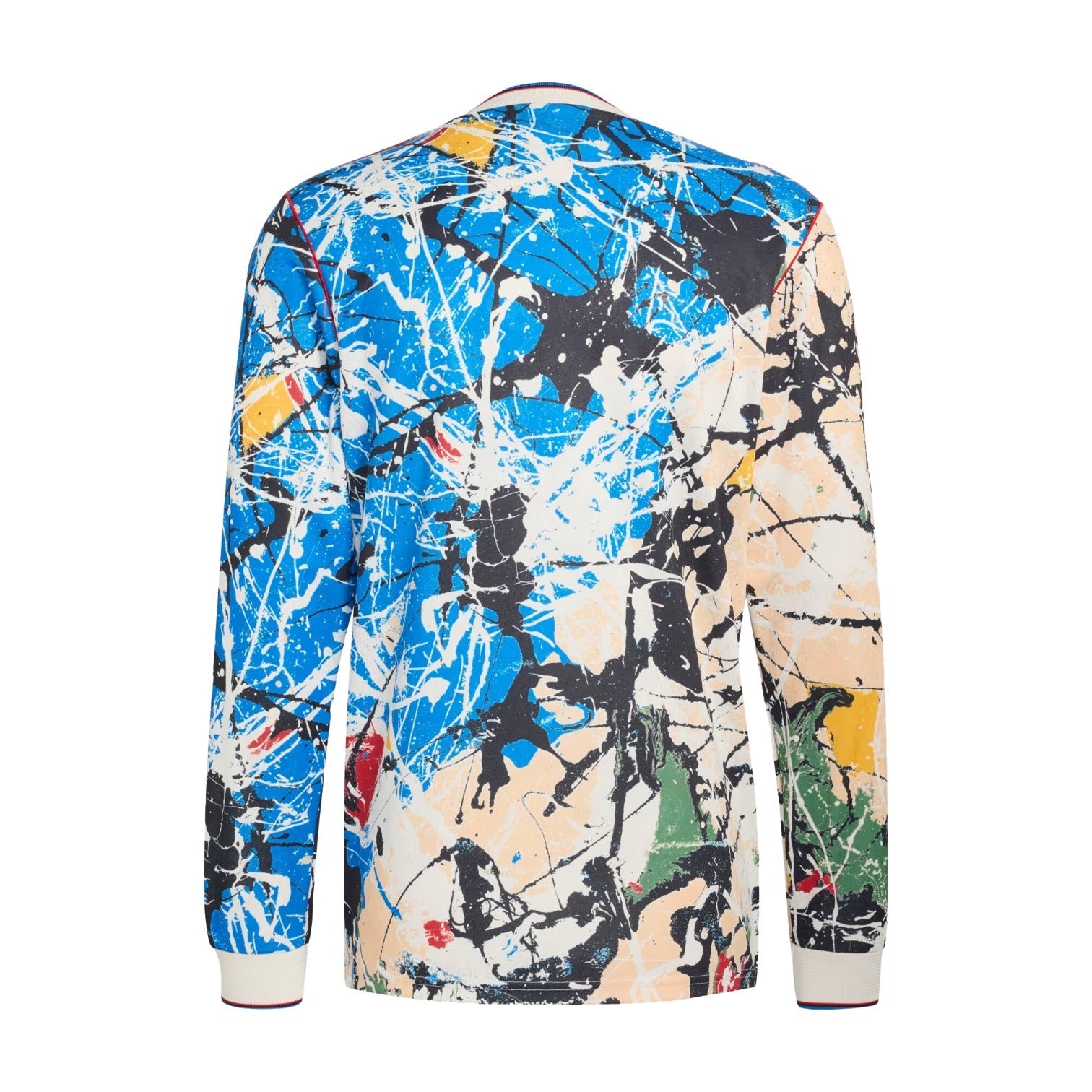 adidas Manchester United x Stone Roses Long Sleeve Jersey 'Black Multi Color' KC4442