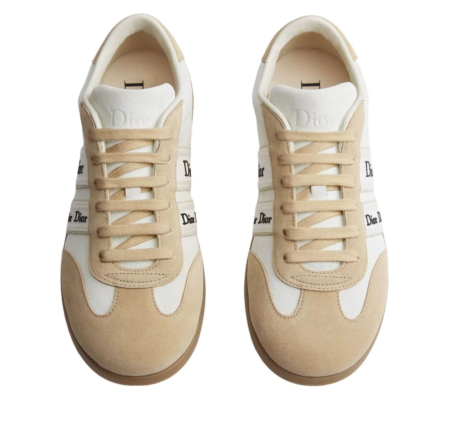 (WMNS) DIOR Ribbon Sneaker 'White Beige' KCK553SUE-S69W