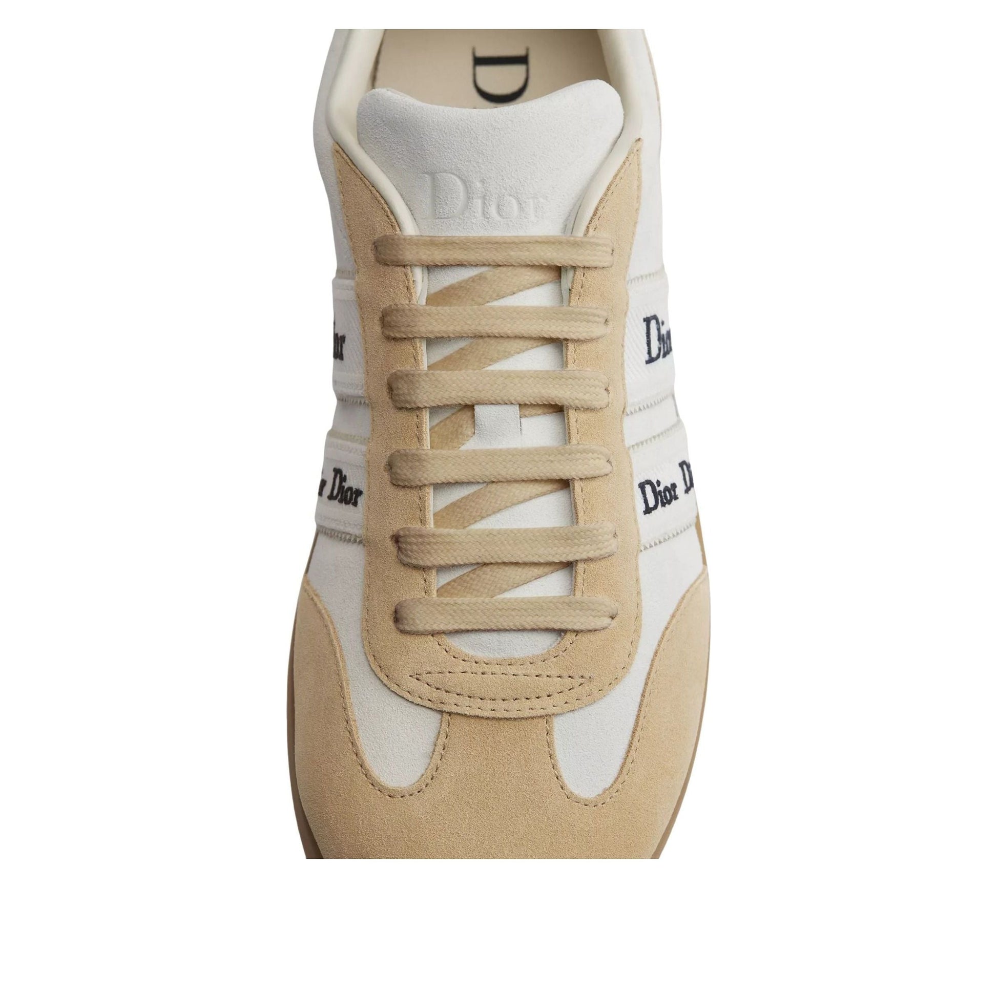 (WMNS) DIOR Ribbon Sneaker 'White Beige' KCK553SUE-S69W