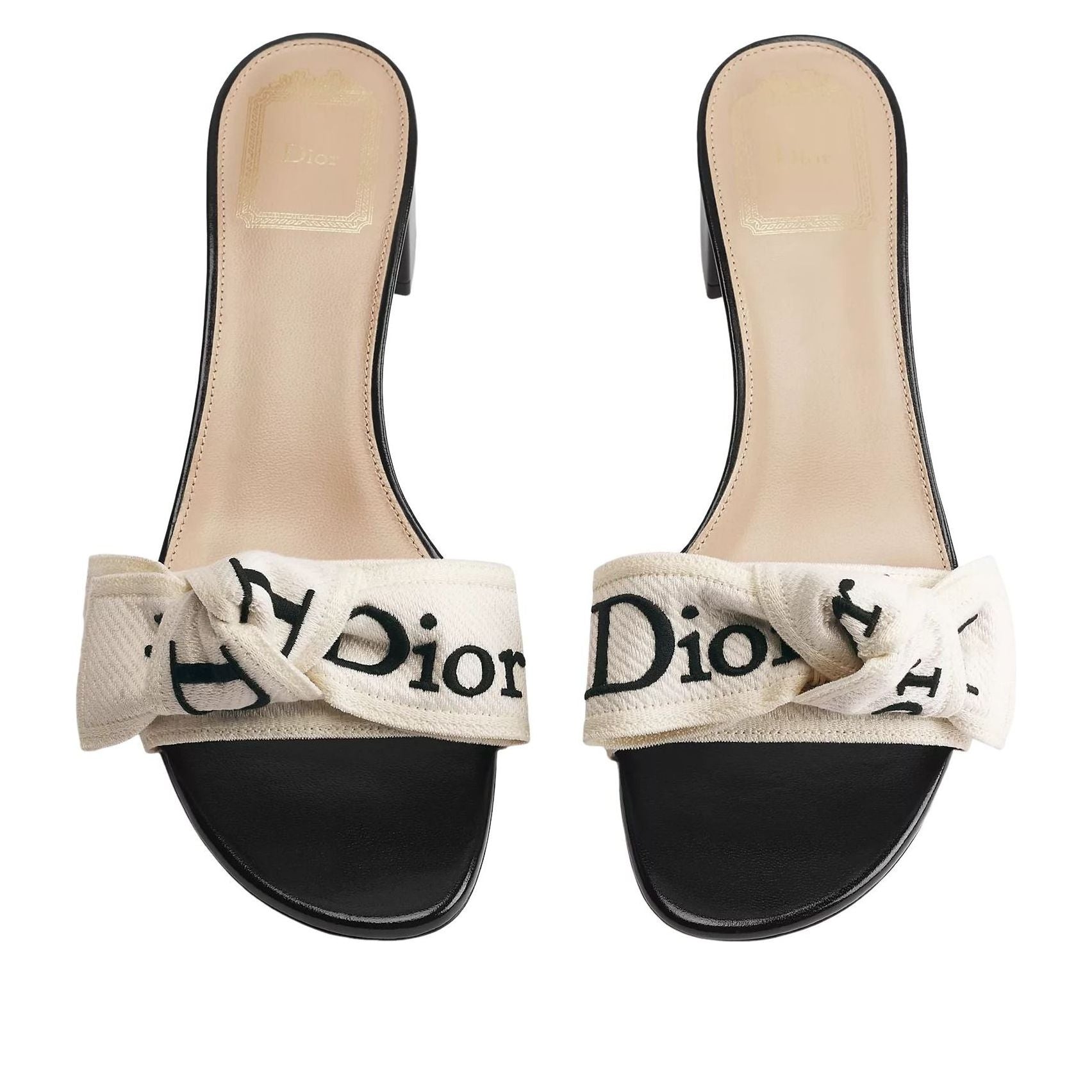 (WMNS) DIOR J'Adior Heeled Slide 'Black Beige' KDO708LEC-S900