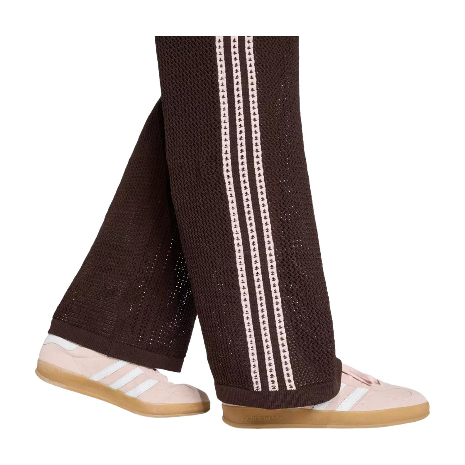 (WMNS) adidas Originals Knitted Crochet Firebird Track Pants Asia Sizing 'Aurora Coffee' KE0201