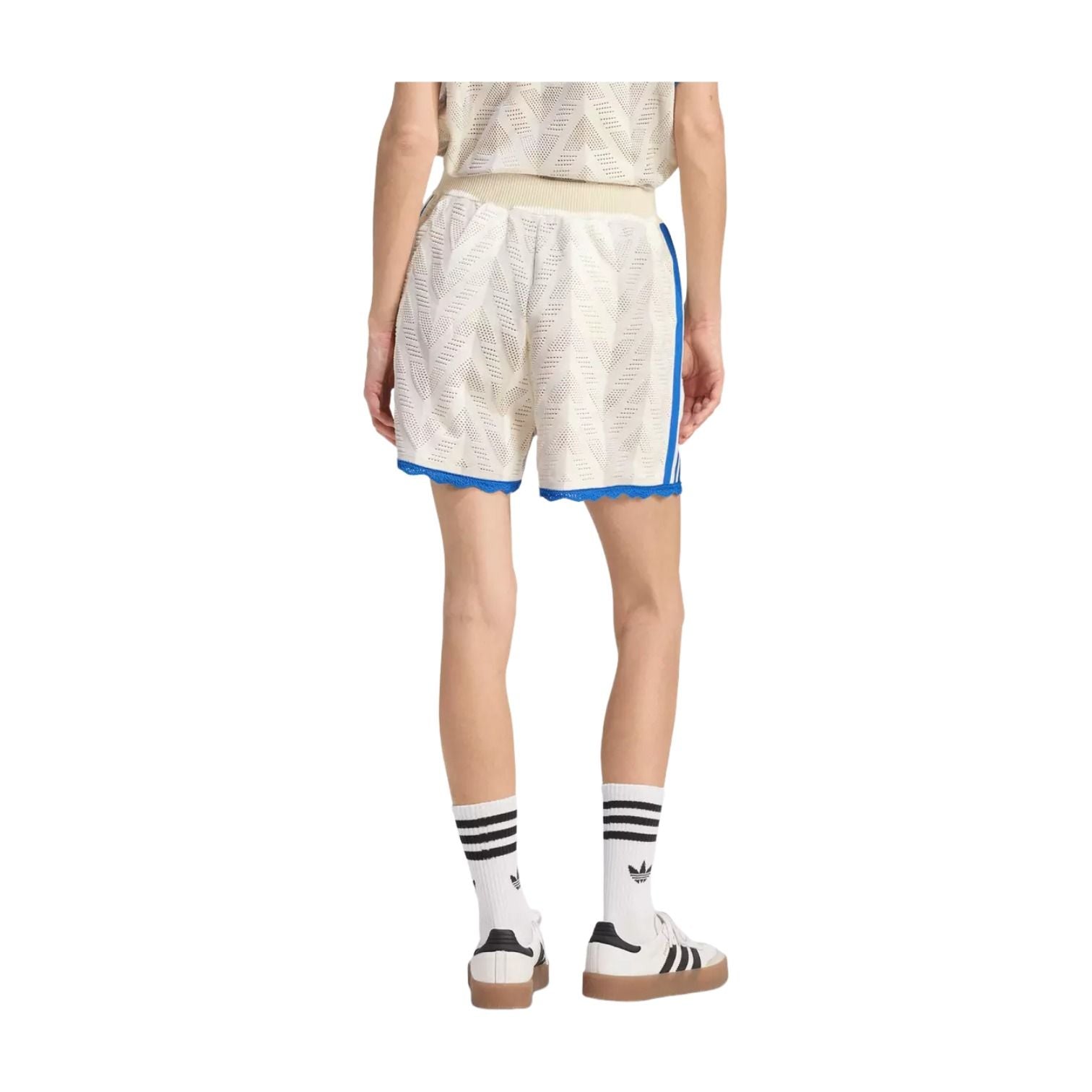 (WMNS) adidas Originals Firebird Open-Knit Crochet Loose Shorts Asia Sizing 'Off White Chalk Pearl' KE1304