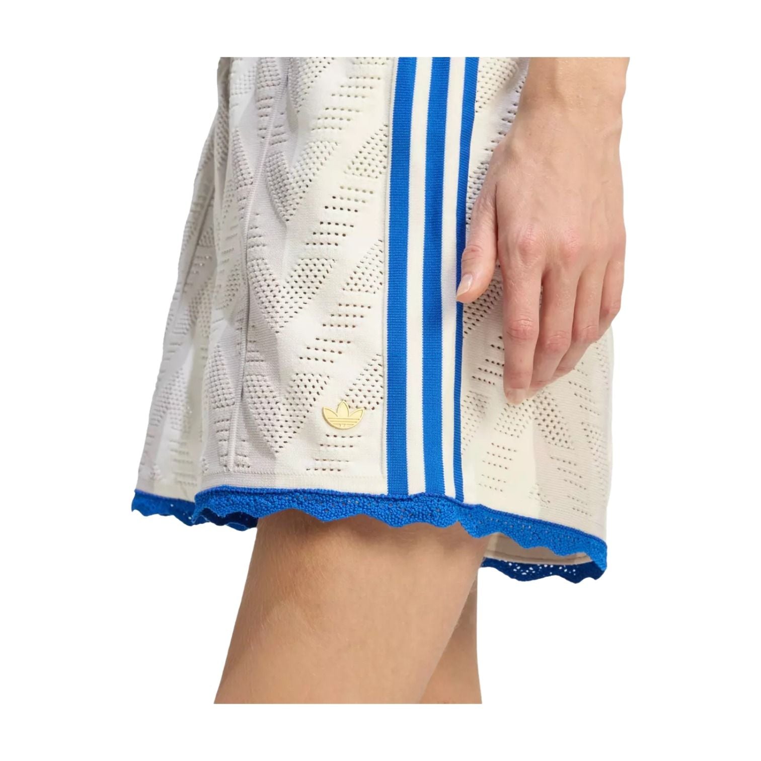 (WMNS) adidas Originals Firebird Open-Knit Crochet Loose Shorts Asia Sizing 'Off White Chalk Pearl' KE1304