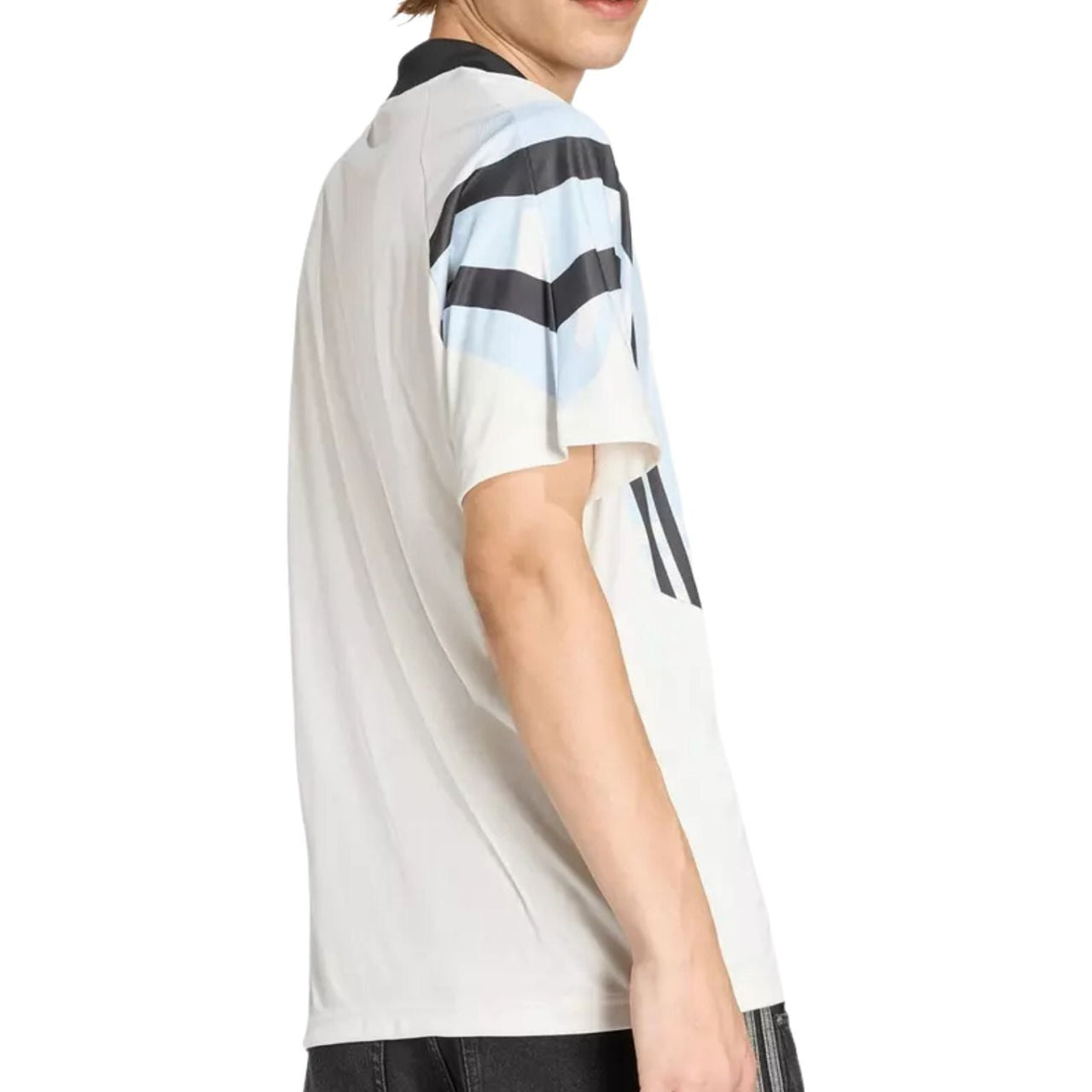 adidas Santiago Allover Print Infill Jersey Asia Sizing 'Cloud White' KE2154