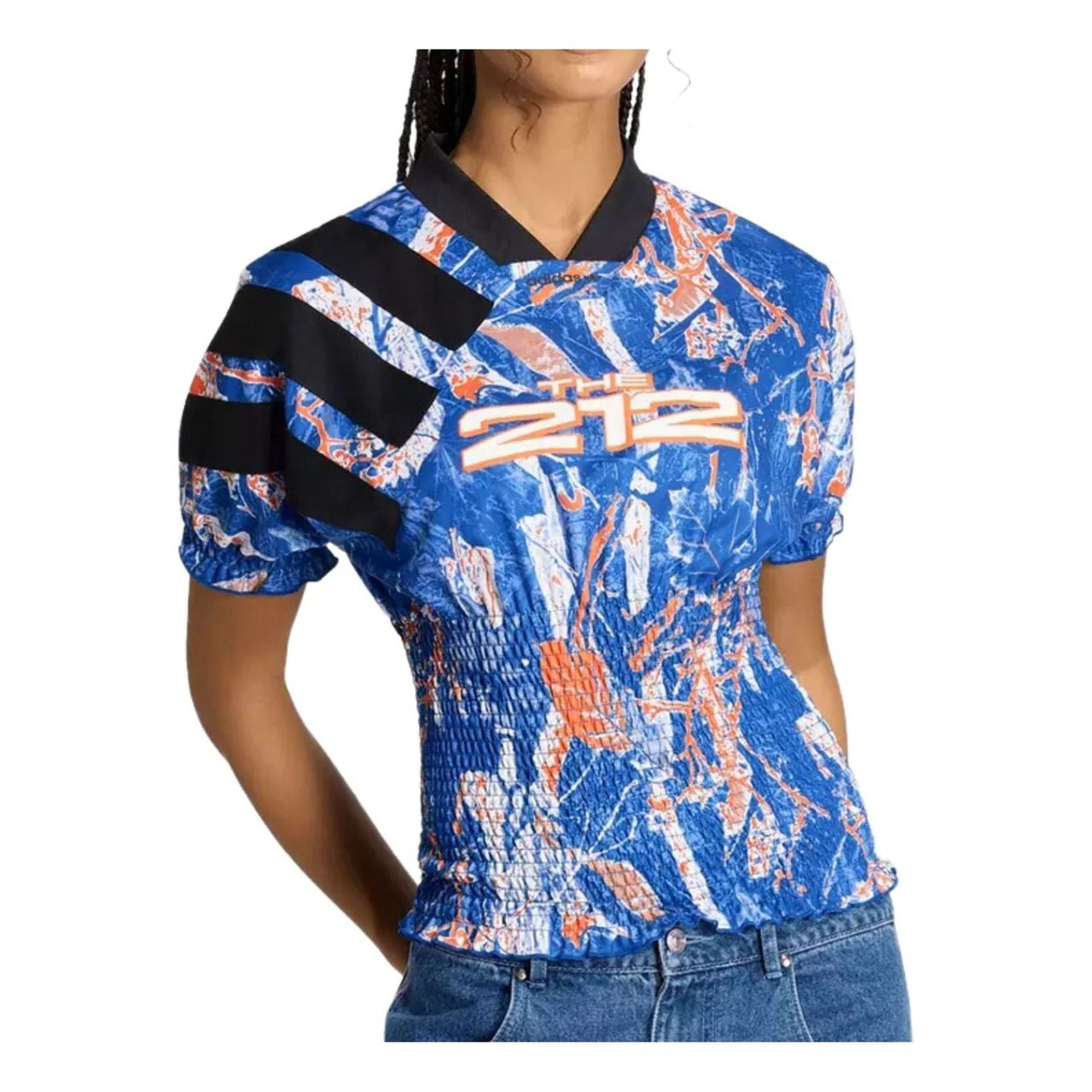 (WMNS) adidas World Cup 26 Host City New York Reconstructed Jersey Asia Sizing 'Multicolor' KE2301
