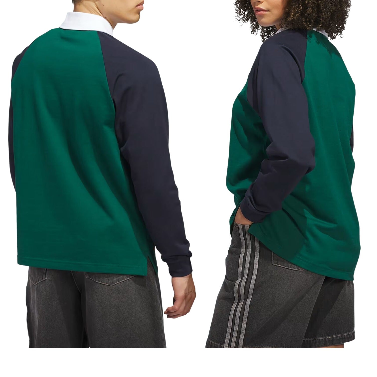 adidas Skateboarding x Tyshawn Rugby Shirt 'Collegiate Green Legend Ink' KE7013