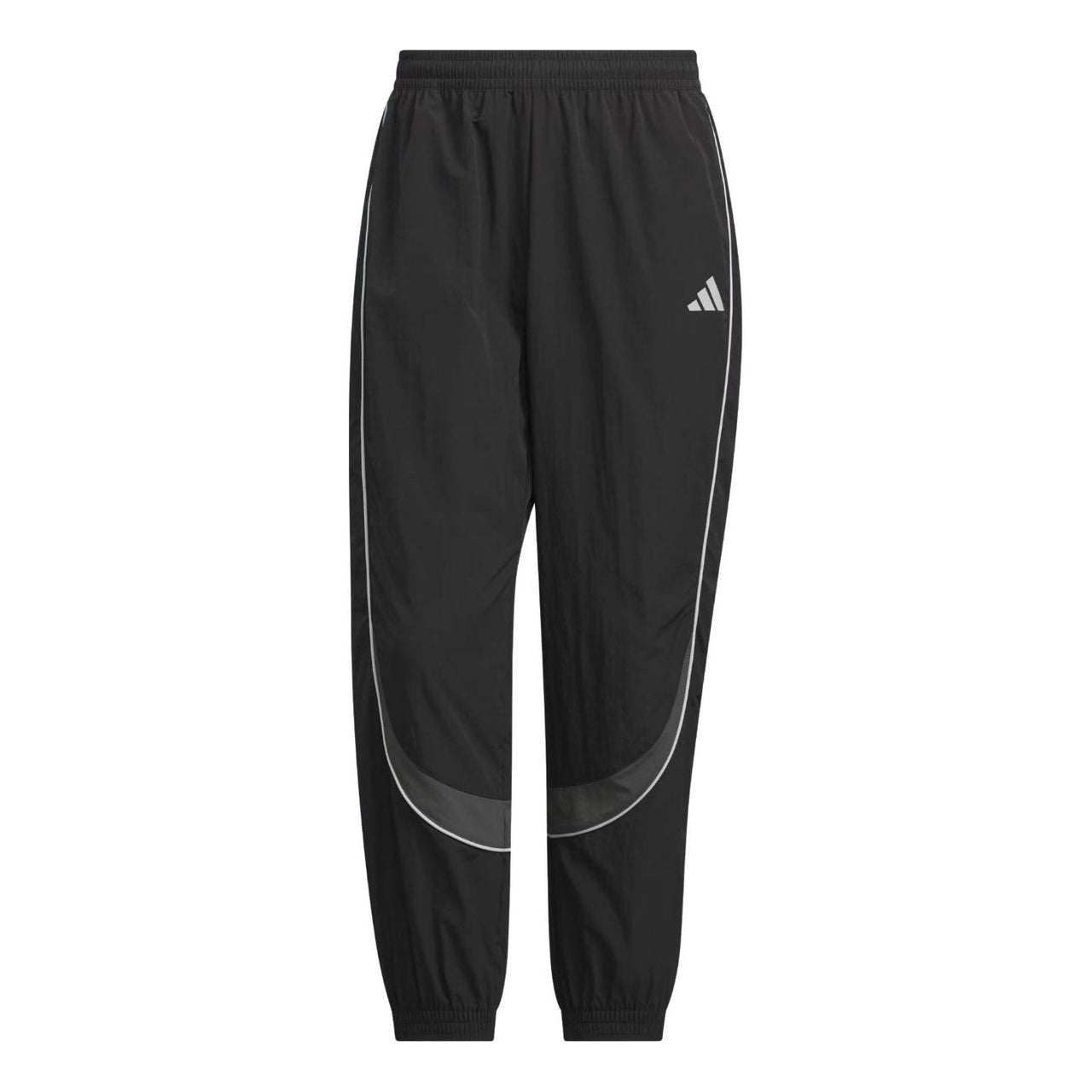 adidas Brand Love Loose Fit Light Woven Pants 'Black Grey Six' KF1337