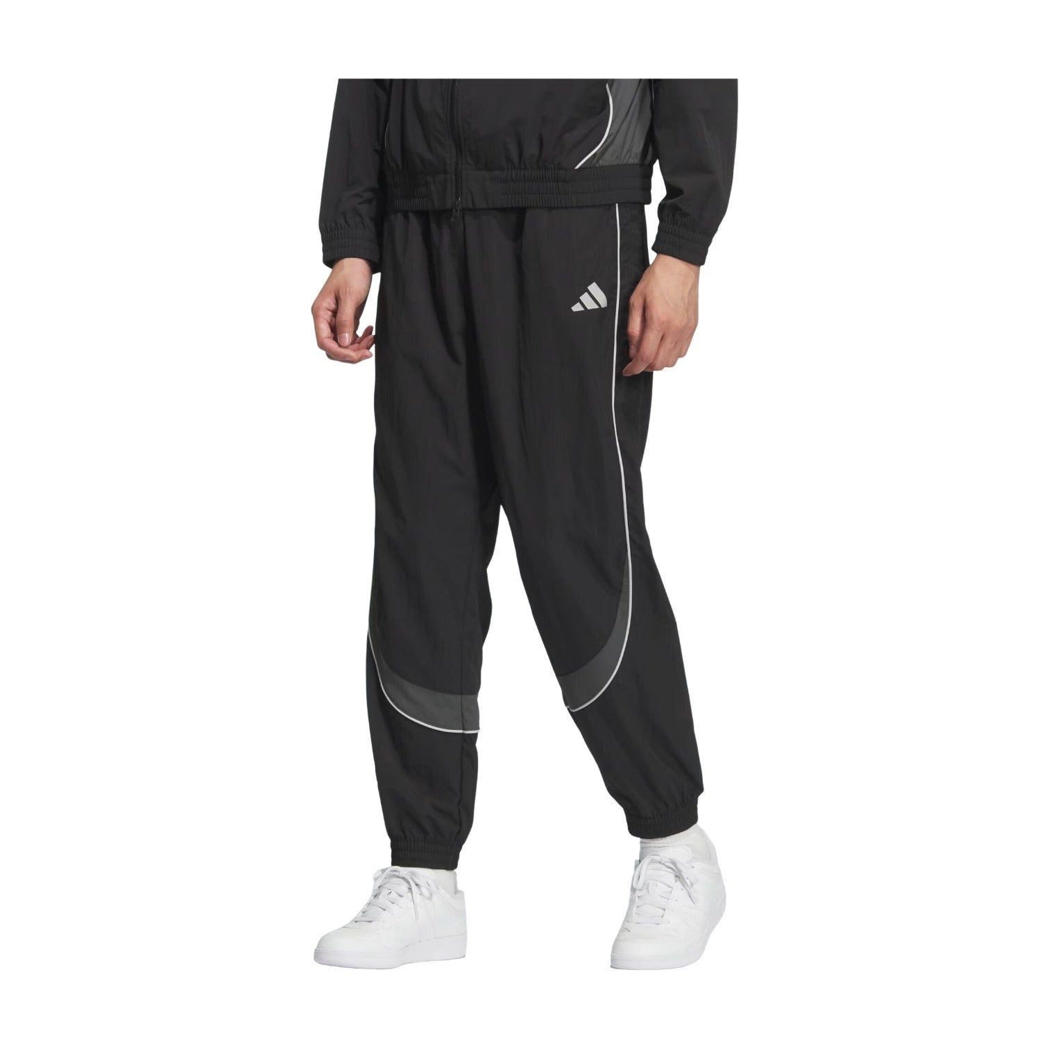 adidas Brand Love Loose Fit Light Woven Pants 'Black Grey Six' KF1337