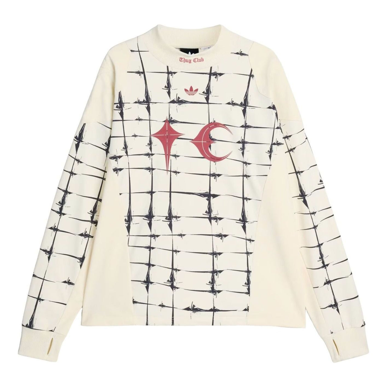 adidas x Thug Club Goalie Long Sleeve T-Shirt Asia Sizing 'Cream White' KF6914