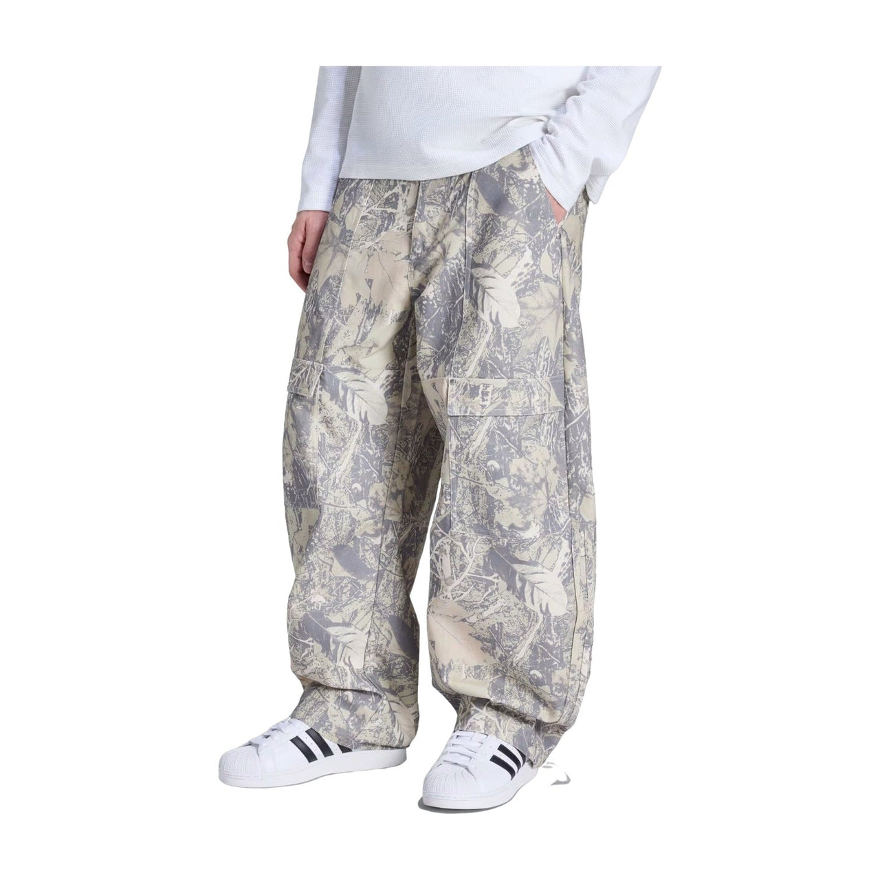 adidas Canvas Cargo Work Pants 'Putty Grey Grey Three Wonder Beige' KG6443