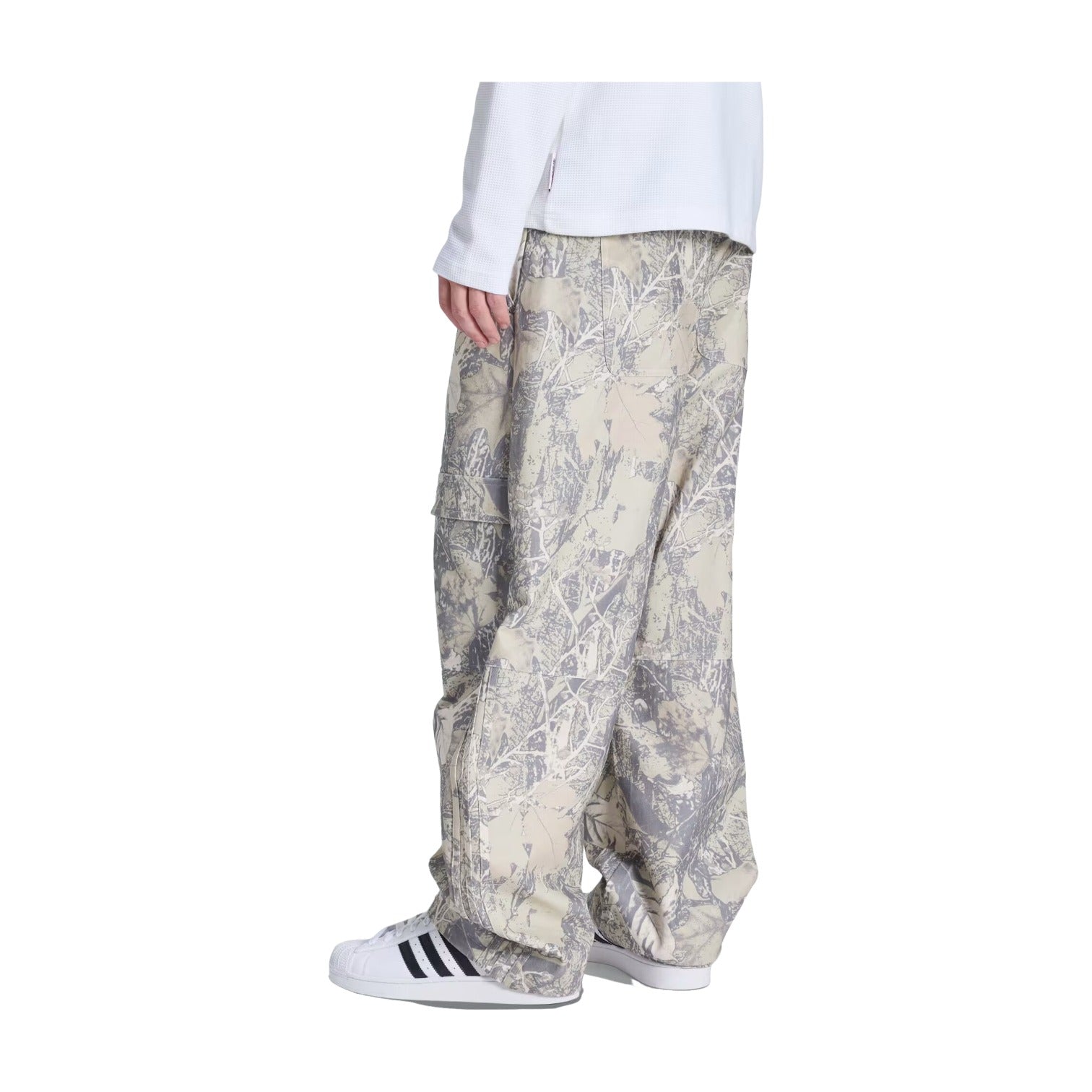 adidas Canvas Cargo Work Pants 'Putty Grey Grey Three Wonder Beige' KG6443
