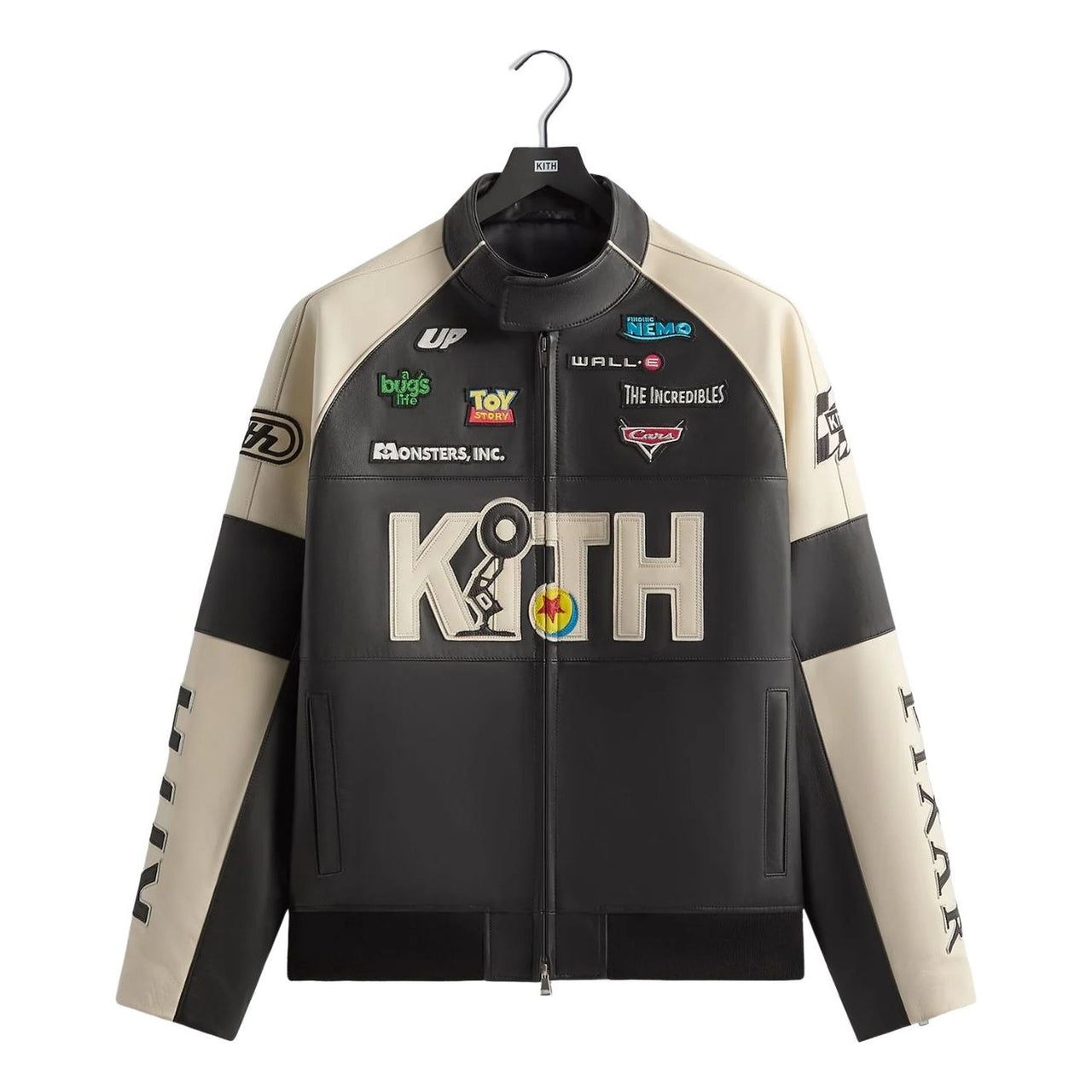 KITH x Disney Pixar Dejan Leather Jacket 'Black' KHM011131-001