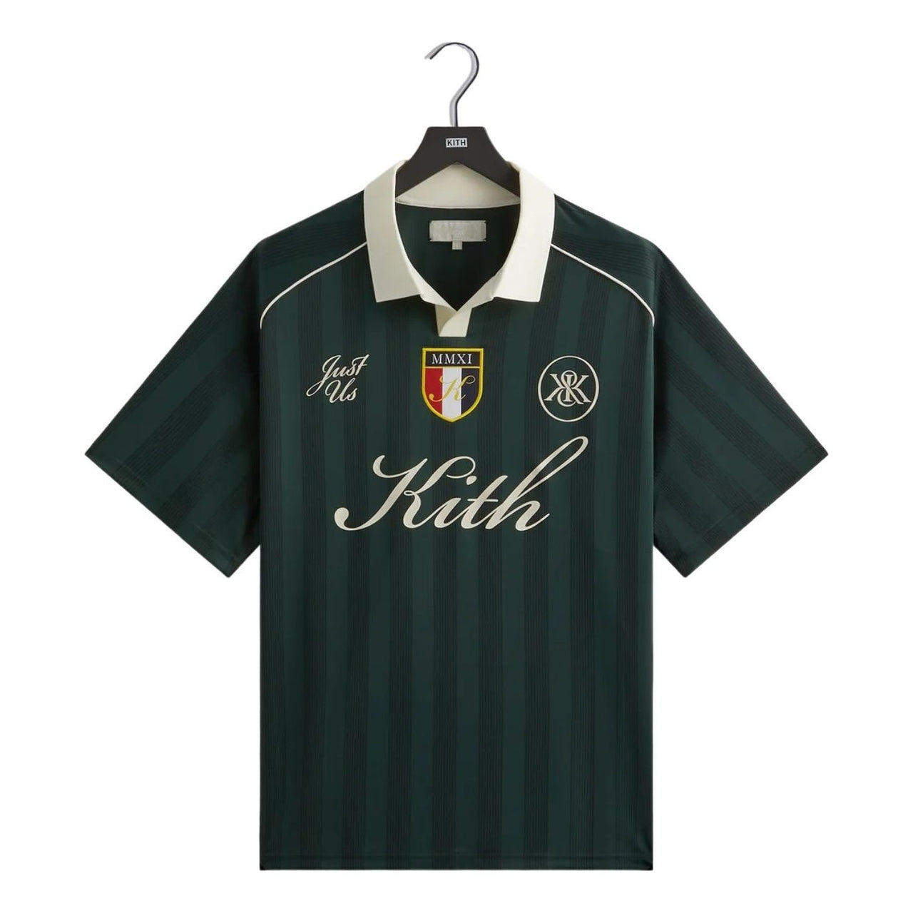 KITH Shadow Stripe Marcel Soccer Top 'Stadium' KHM033427-302