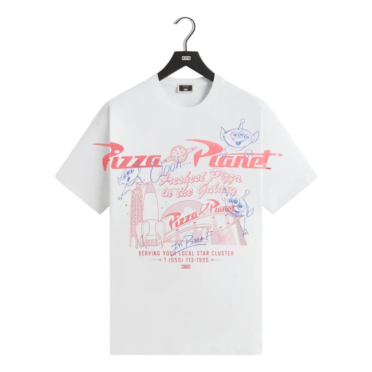 KITH x Disney Pixar Pizza Planet T-Shirt 'White' KHM034361-101