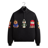 KITH Kithmas 2025 Animals Wyona Quarter Zip 'Black' KHM034509-001