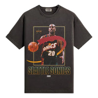 Kith for NBA All-Star Seattle SuperSonics Gary Payton Vintage T-Shirt 'Black' KHM034975-001