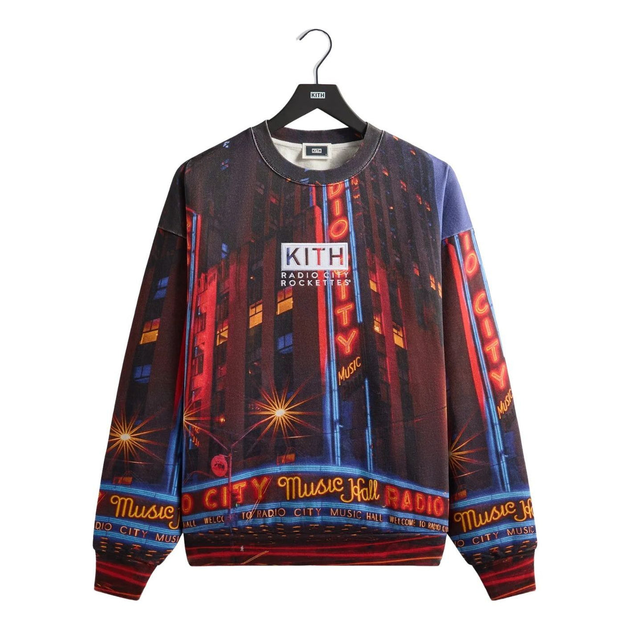 KITH Kithmas 2025 for the Radio City Rockettes Nelson Crewneck 'Black' KHM035071-001