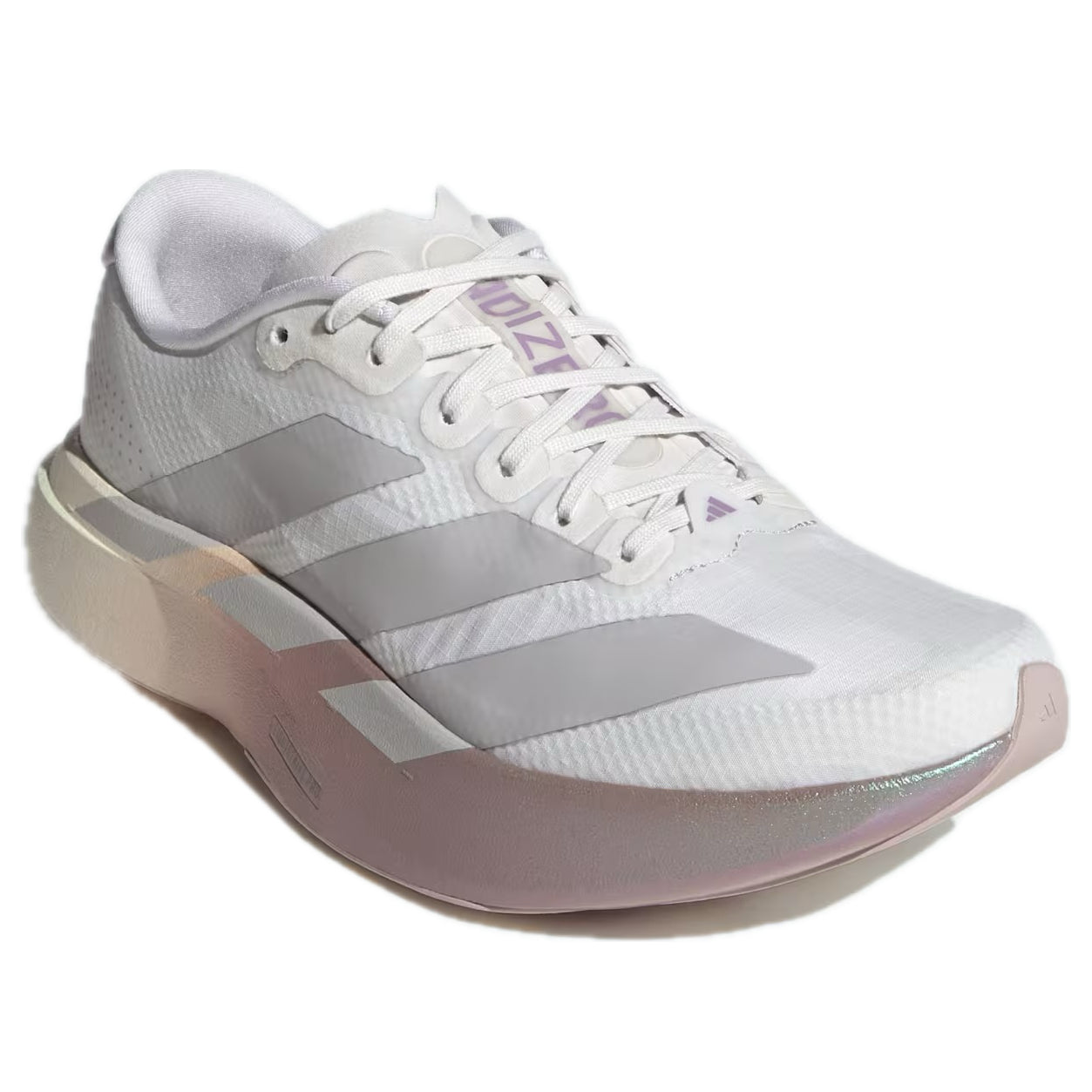 (WMNS) adidas Adizero Evo SL 'White Grey Matt Purple Metallic' KJ2552