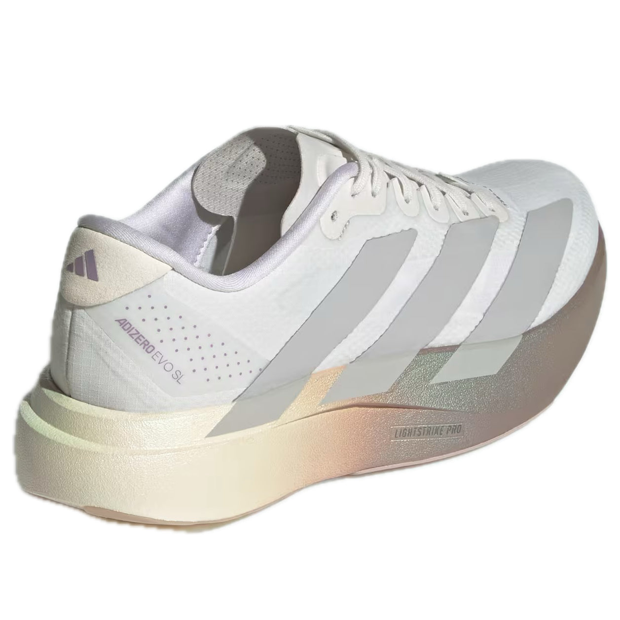 (WMNS) adidas Adizero Evo SL 'White Grey Matt Purple Metallic' KJ2552