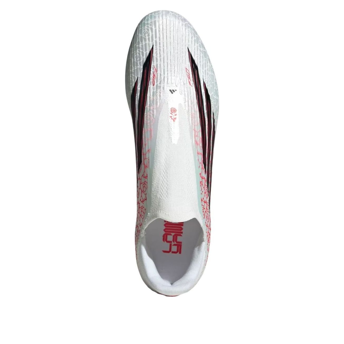 adidas F50 League Laceless FG/MG 'White Black Lucid Red' KJ3781