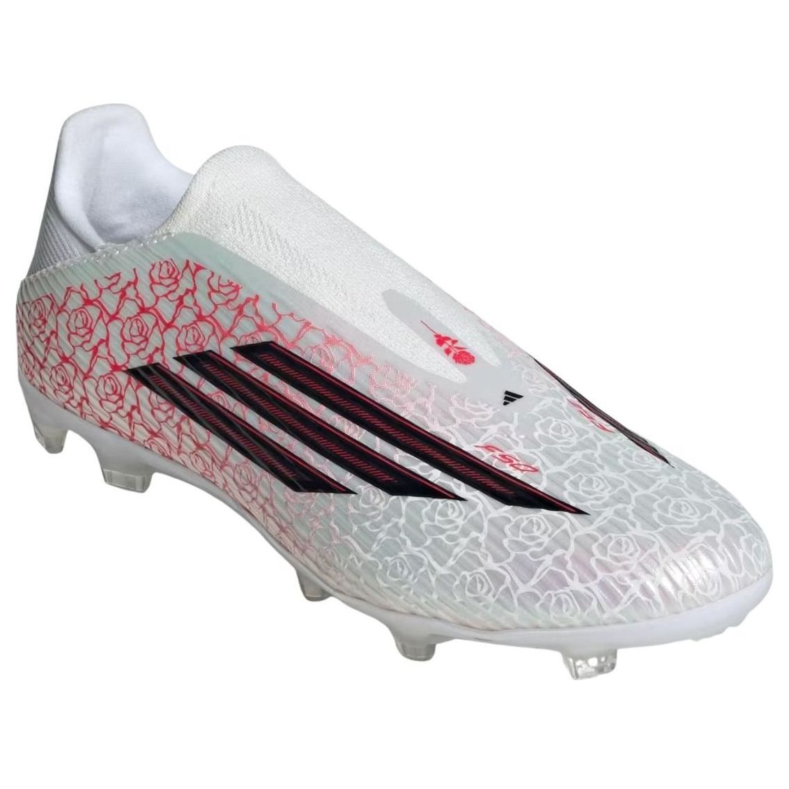 adidas F50 League Laceless FG/MG 'White Black Lucid Red' KJ3781